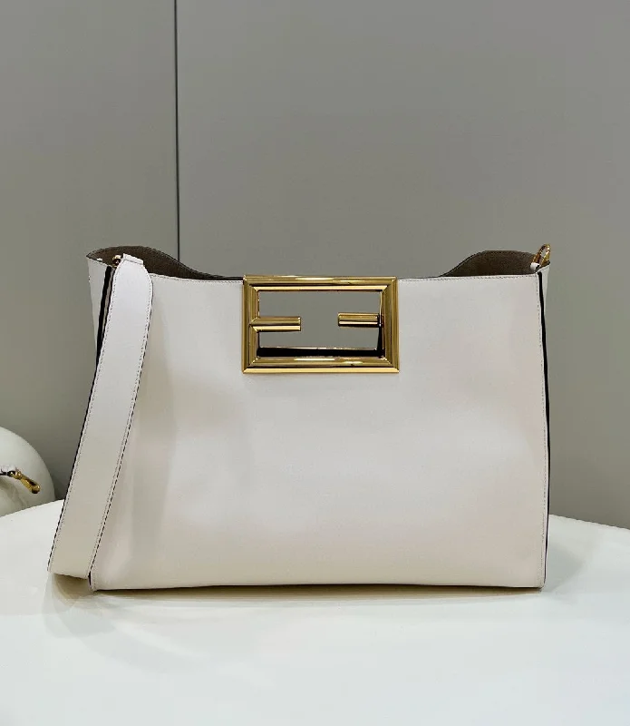 Fendi Way Medium White Bag