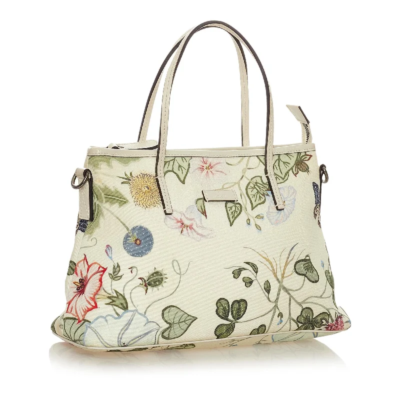 Gucci Flora Knight Canvas Satchel (28053)