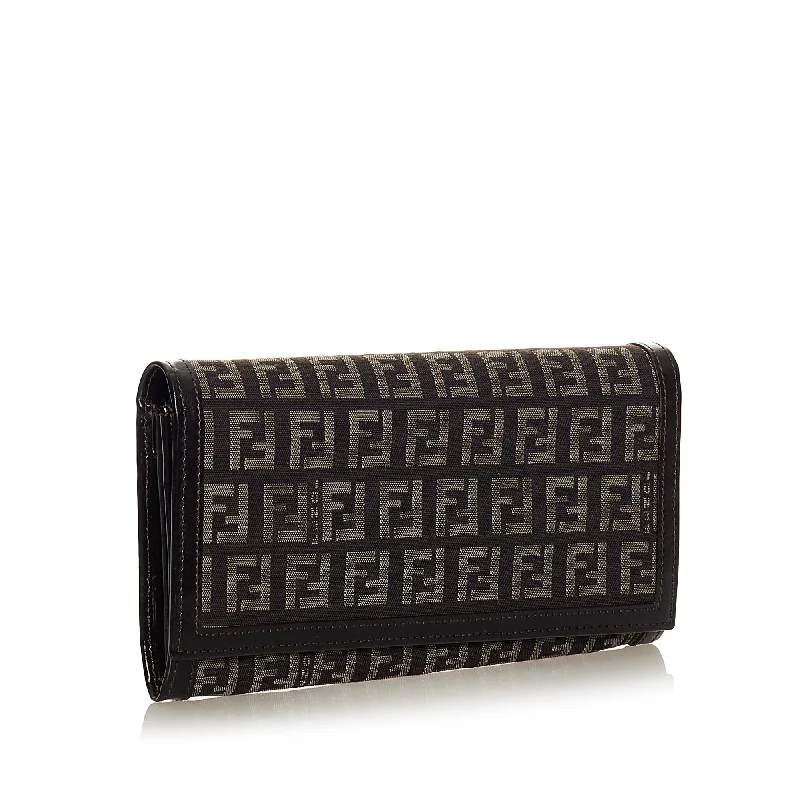 Fendi Zucchino Canvas Wallet (SHG-27187)