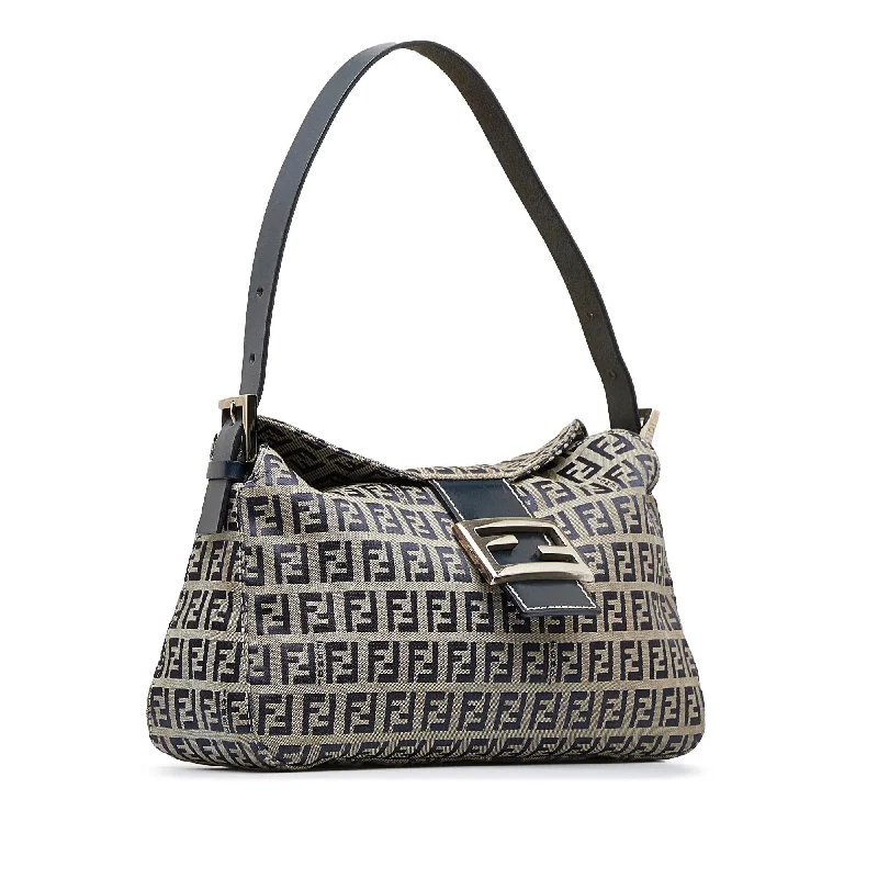 Fendi Zucchino Double Flap Baguette (SHG-hVuyFH)