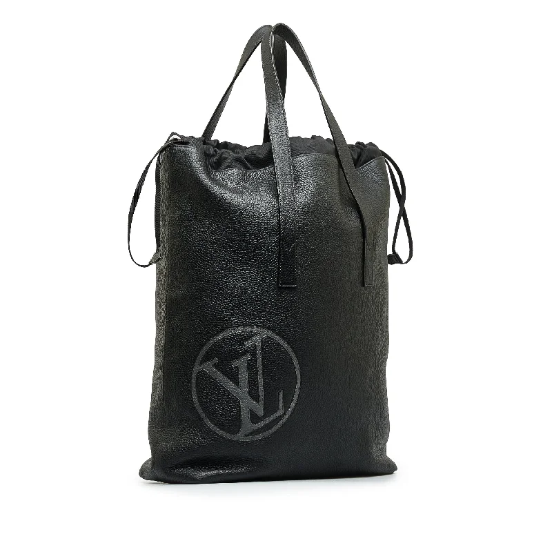 Black Louis Vuitton Taurillon Light Cabas Tote Bag