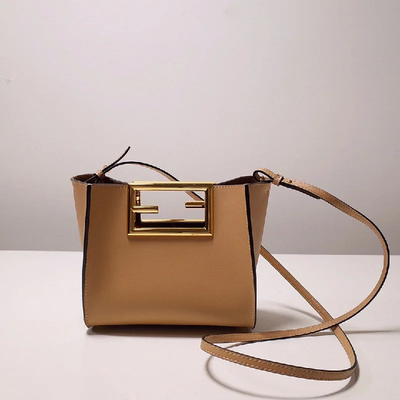 Fendi Way Beige Black Bag