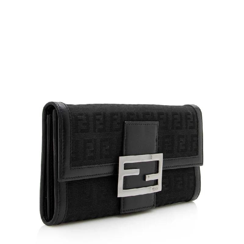 Fendi Zucchino Flap Wallet (SHF-16384)