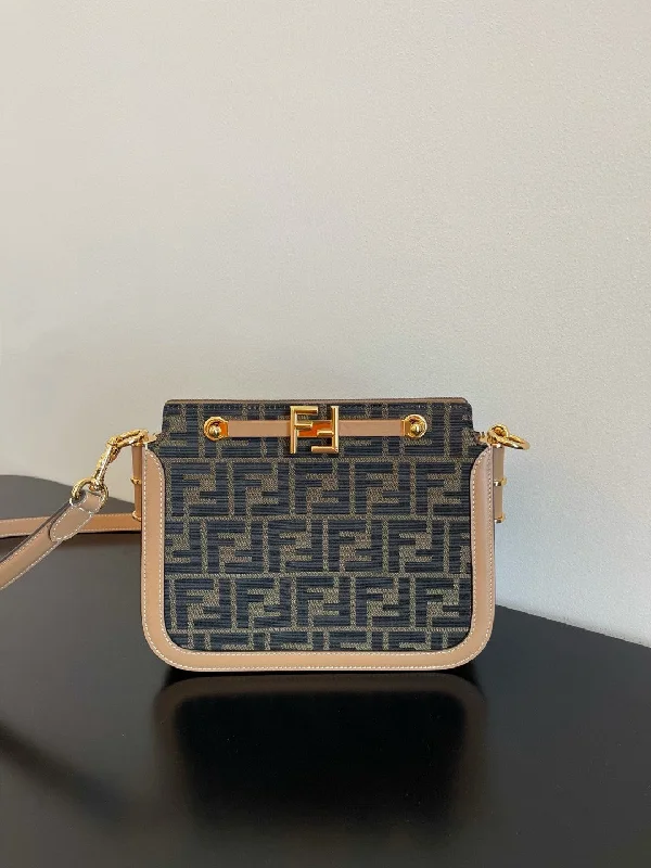 Fendi Touch Brown FF Fabric Bag