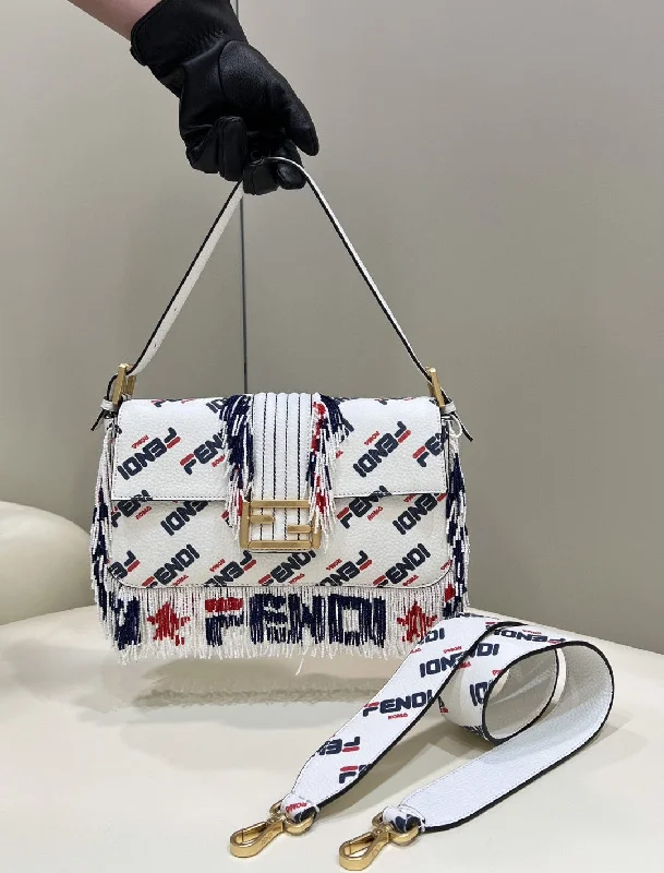 Fendi x FendiLA Mania Beaded Baguette Multicolour Bag