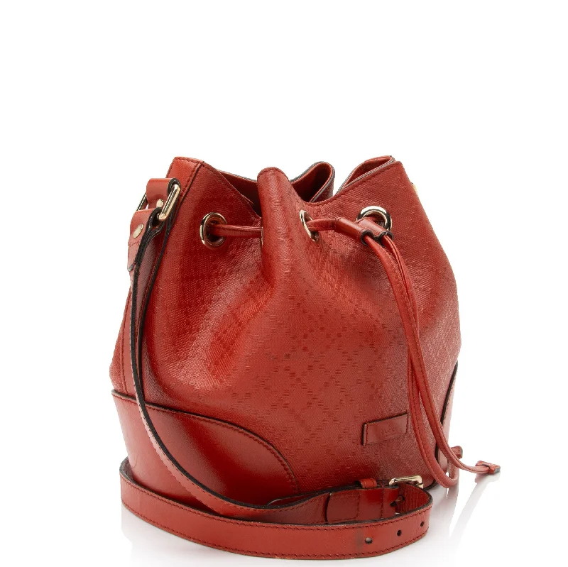 Gucci Diamante Leather Bright Bucket Bag (wHyMri)