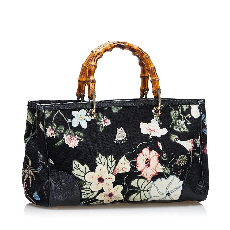 Gucci Flora Knight Bamboo Shopper (36705)