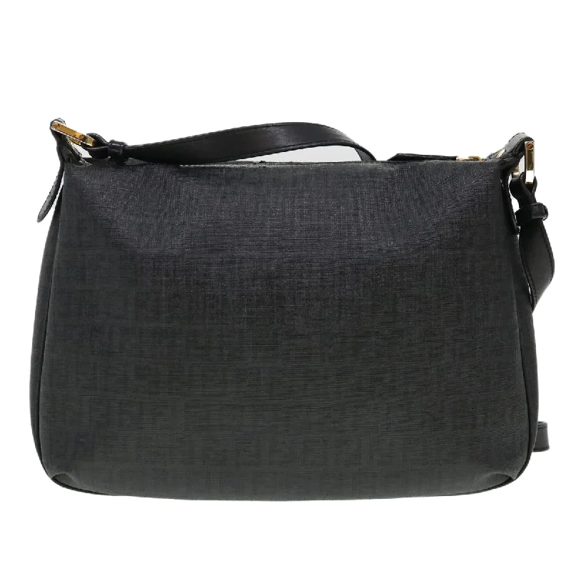 FENDI Zucchino Canvas Shoulder Bag Black 8BT206-FB5 129-2580  bs4435