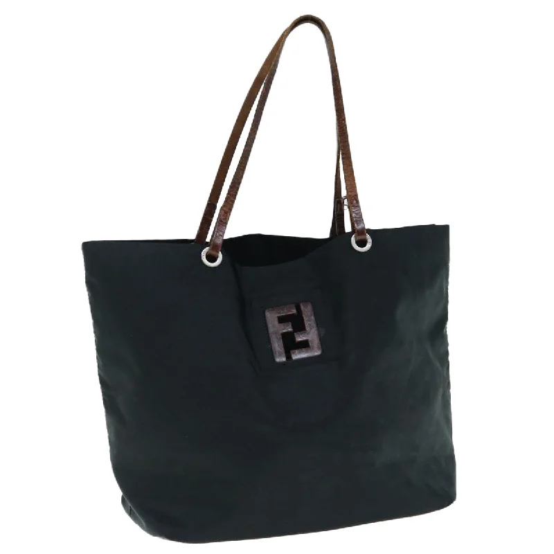 FENDI Tote Bag Nylon Black  bs11434