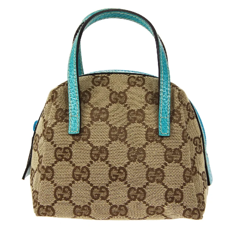 Gucci GG Handbag Blue Beige 57252