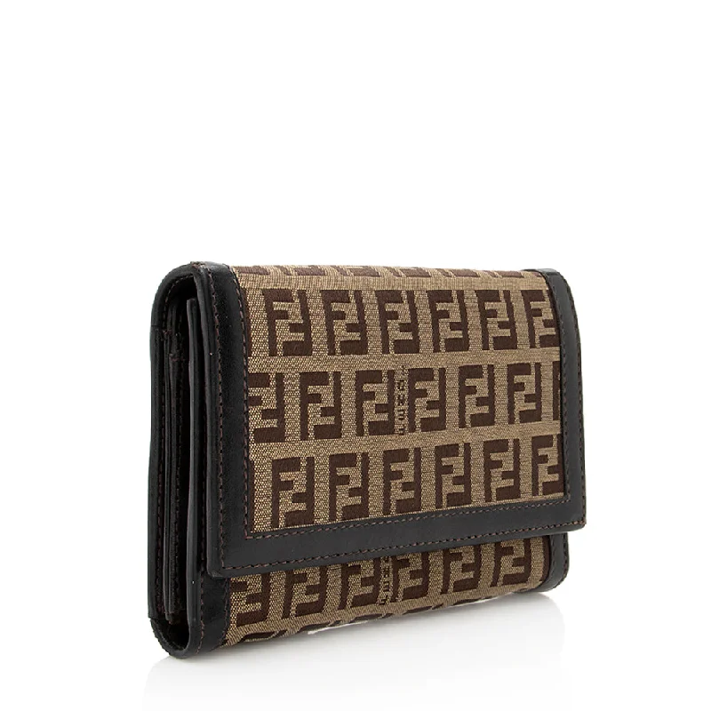 Fendi Zucchino Compact Wallet (SHF-19781)