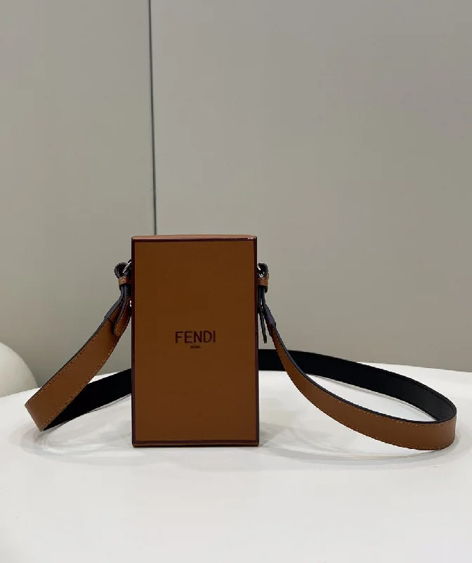 Fendi Vertical Box Brown RM 6,400 Bag