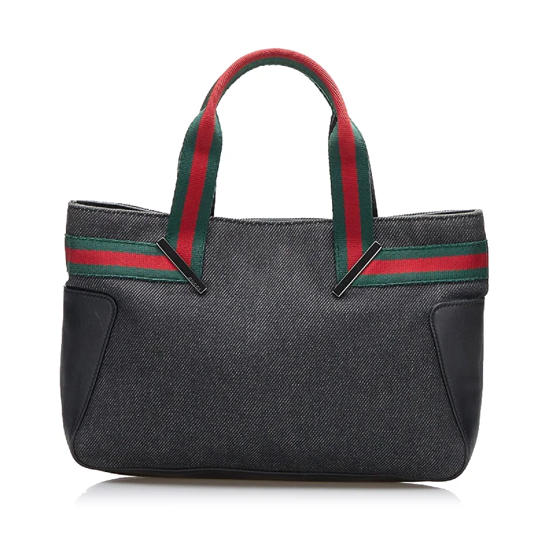 Gucci Web Denim Handbag