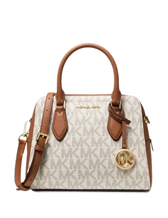 Michael Michael Kors Ayden Medium Logo and Faux Leather Satchel