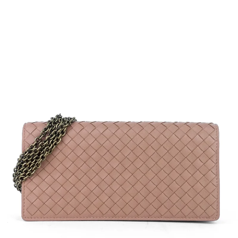 Chain Wallet Intrecciato Nappa Leather Bag