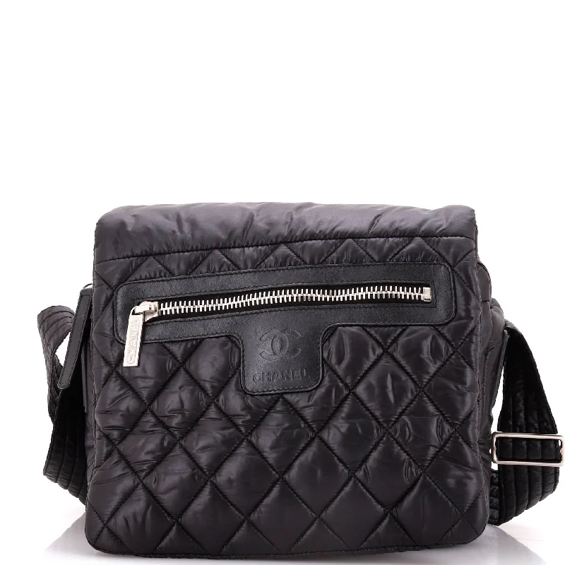 Coco Cocoon Messenger Bag Quilted Nylon Medium