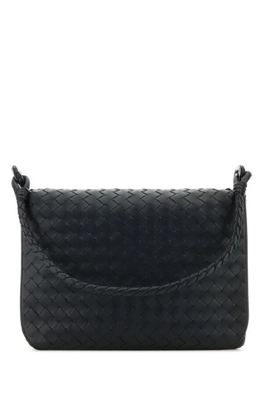 Bottega Veneta Man Graphite Leather Shoulder Bag