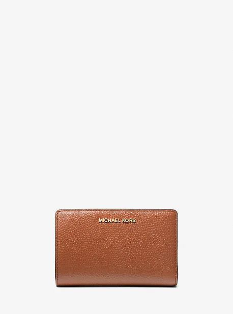 MK Medium Pebbled Leather Wallet - Brown - Michael Kors