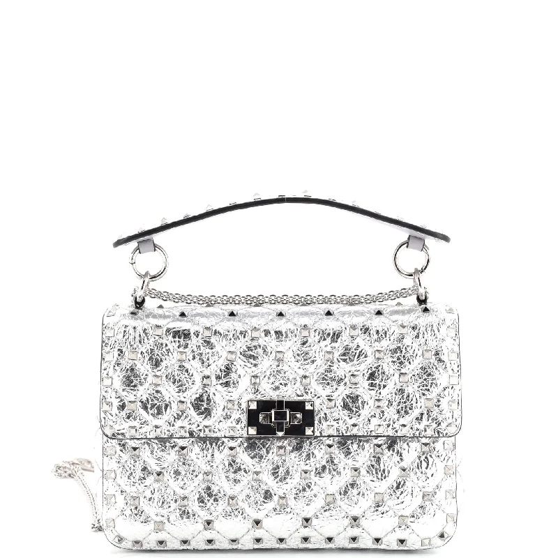 Rockstud Spike.Up Flap Bag Quilted Leather Medium