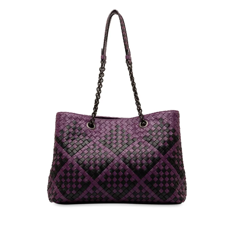 Bottega Veneta Medium Intrecciato Double Chain Tote (SHG-ABYAuX)