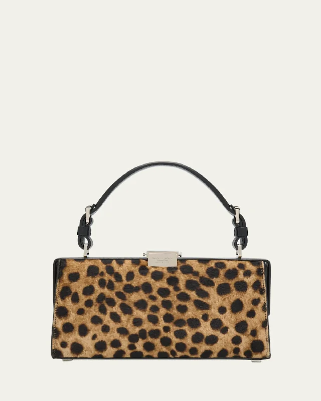 Gwyneth Cheetah Calf Hair Shoulder Bag