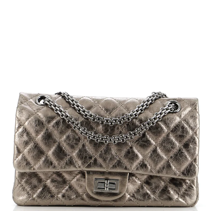 Reissue 2.55 Flap Bag Quilted Metallic Aged Calfskin 225