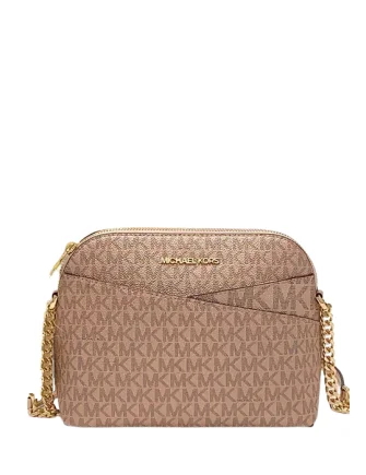 Michael Michael Kors Jet Set Travel Medium Logo Dome Crossbody Bag