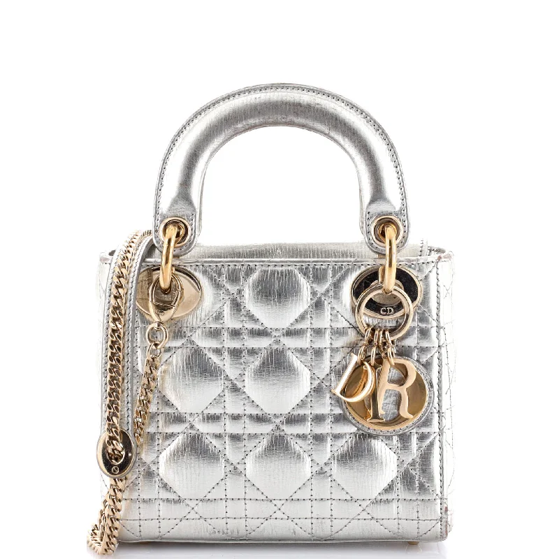 Lady Dior Chain Bag Cannage Quilt Lambskin Mini