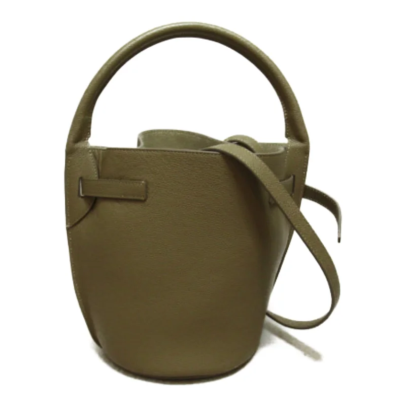 Celine big bag bucket handbag Beige leather