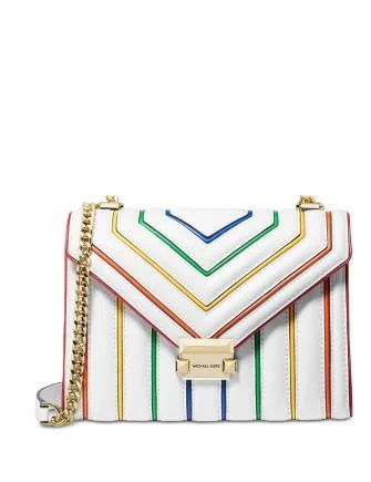 Michael Michael Kors Whitney Rainbow Leather Shoulder Bag