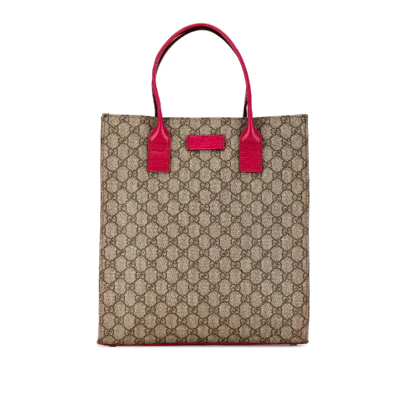 Brown Gucci GG Supreme Tote