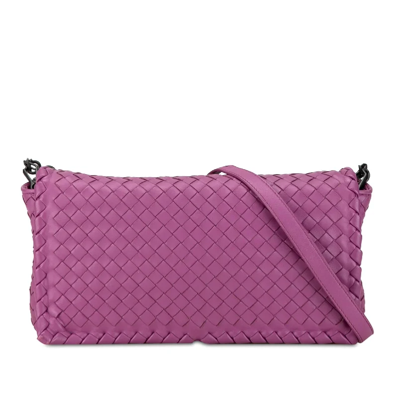 Bottega Veneta Nappa Intrecciato Dahlia Clutch Crossbody (SHG-6QbKxN)