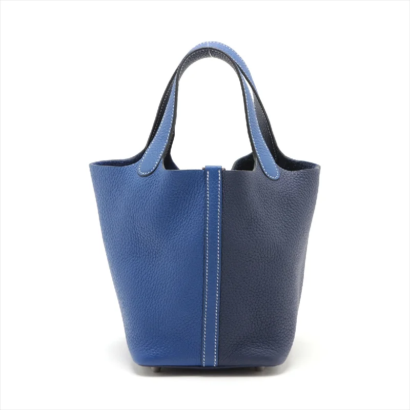 Hermes Picotin Rock PM Clemence Electric Blue Silver  Z: 2021