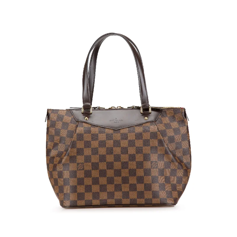 Brown Louis Vuitton Damier Ebene Westminster PM Shoulder Bag