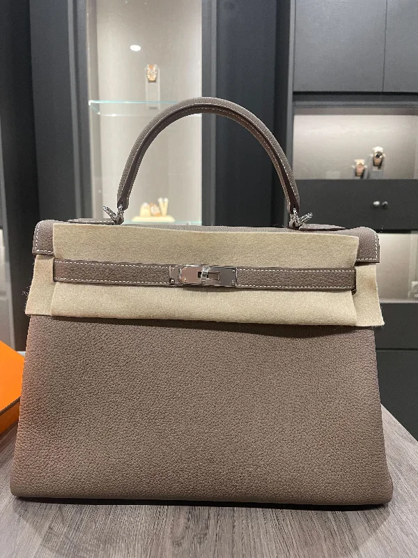 Hermes Kelly II 32 Togo Calfskin Retourne 18 Etoupe