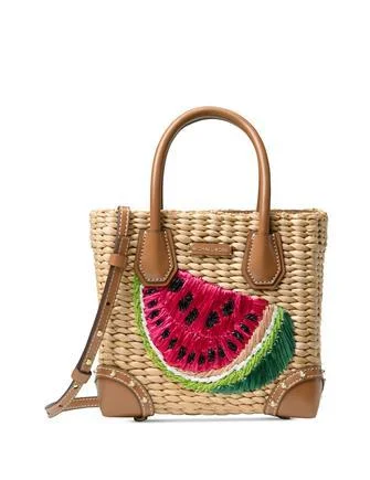 Michael Michael Kors Malibu Medium Straw Crossbody