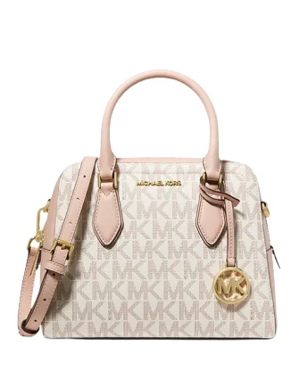 Michael Michael Kors Ayden Medium Logo and Faux Leather Satchel