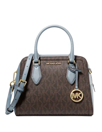 Michael Michael Kors Ayden Medium Logo and Faux Leather Satchel