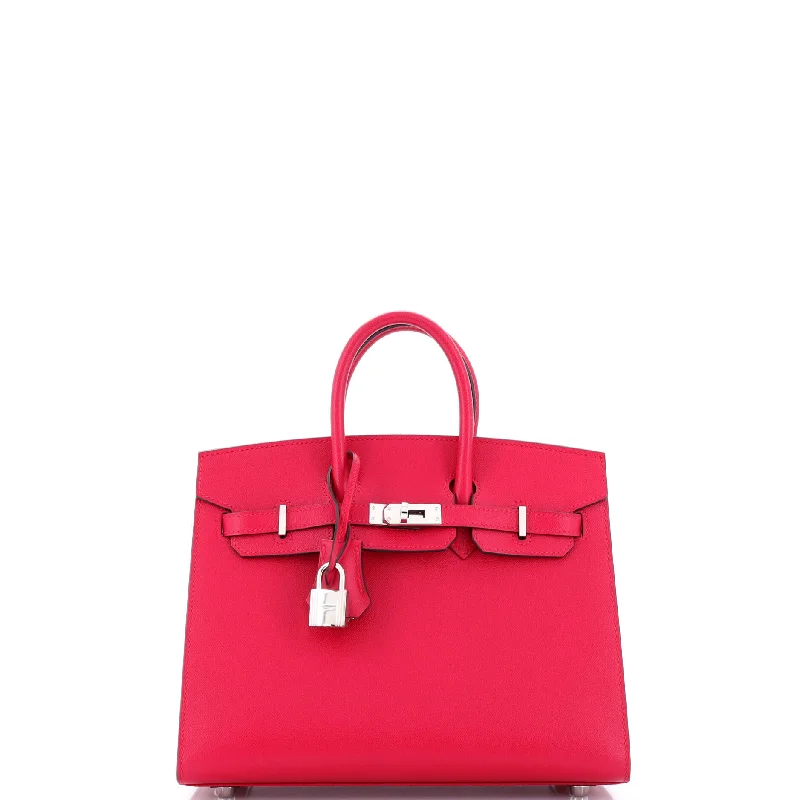 Birkin Sellier Bag Framboise Madame with Palladium Hardware 25