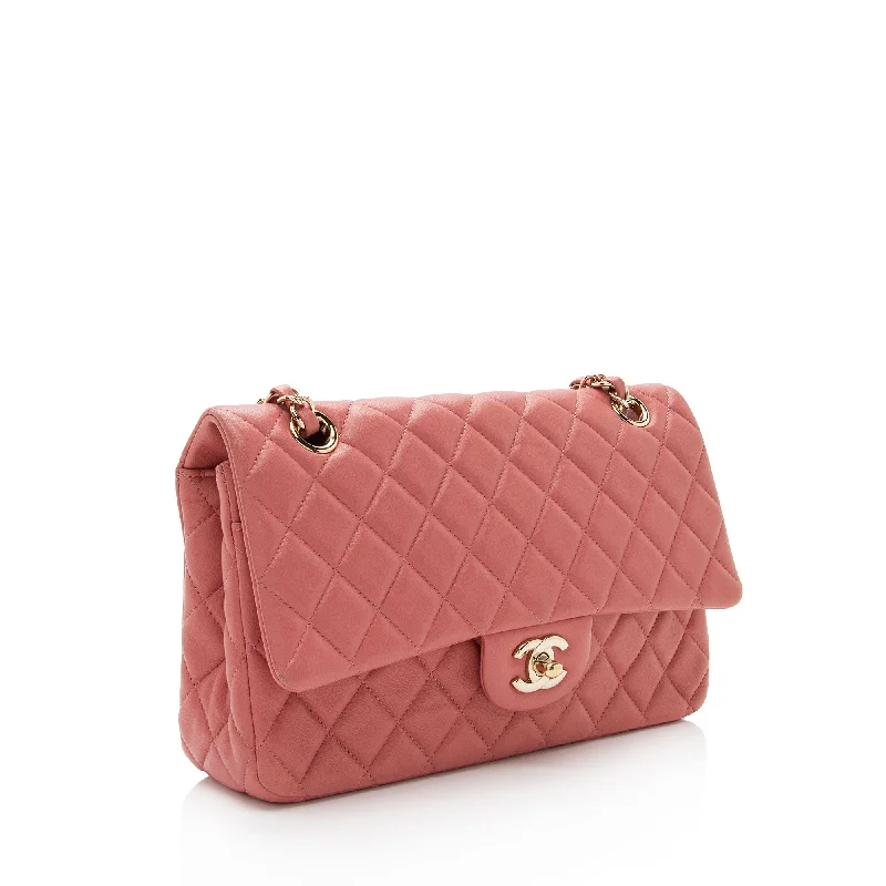 Chanel Limited Edition Lambskin Valentine Classic Medium Single Flap Bag (M2VY9h)