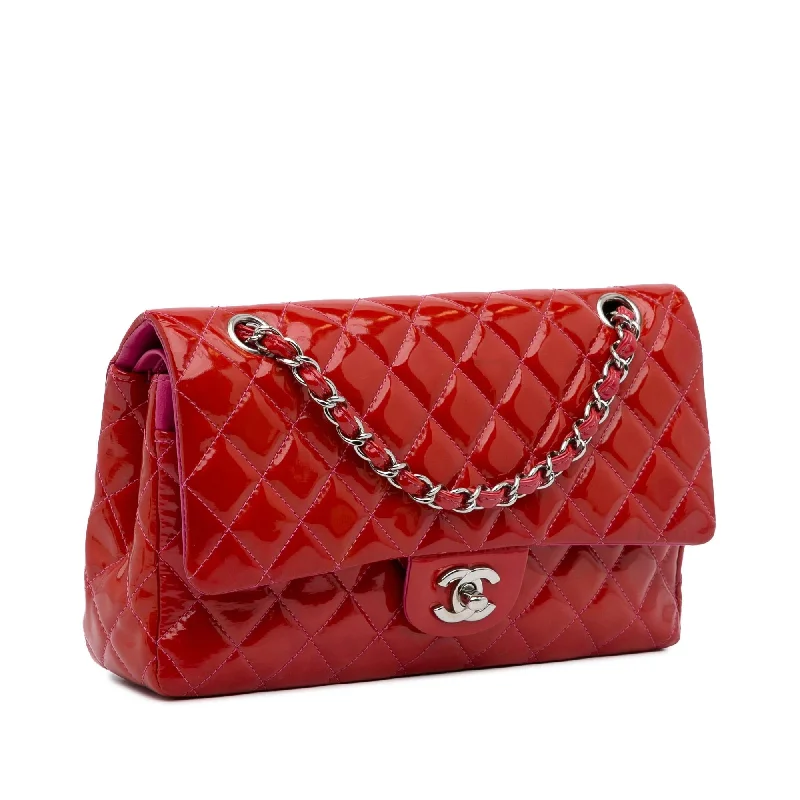 Chanel Medium Classic Patent Double Flap (nvPWph)