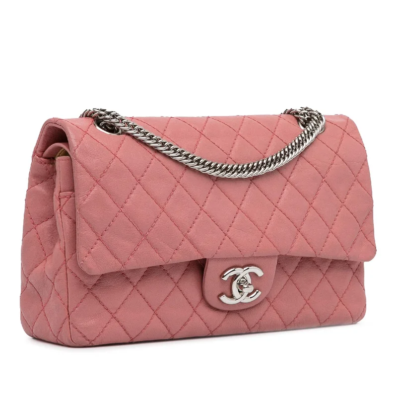 Chanel Medium Classic Washed Lambskin Bijoux Chain Double Flap (lfETi1)