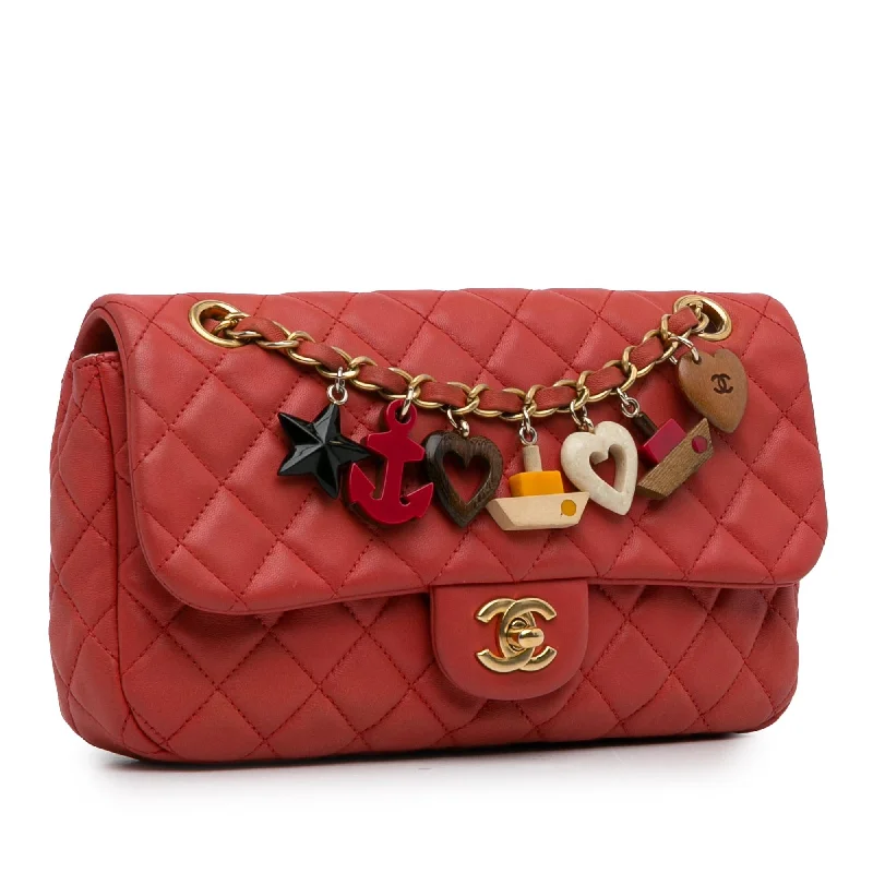 Chanel Medium Cruise Charm Lambskin Single Flap (4mr84V)