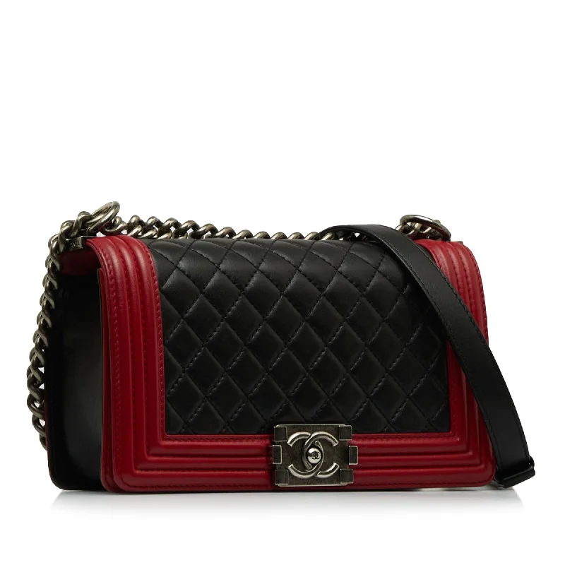 Chanel Medium Lambskin Boy Bicolor Flap Bag (rAk6LZ)