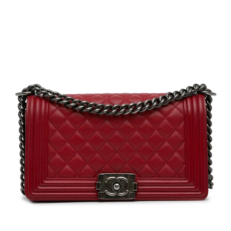 Chanel Medium Lambskin Boy Flap Bag (HGvn58)