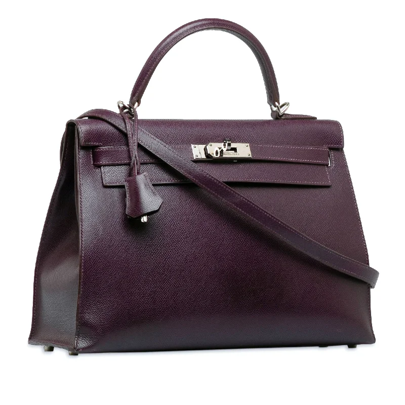 HERMES 2002 Veau Graine Lisse Kelly Sellier 32 Satchel