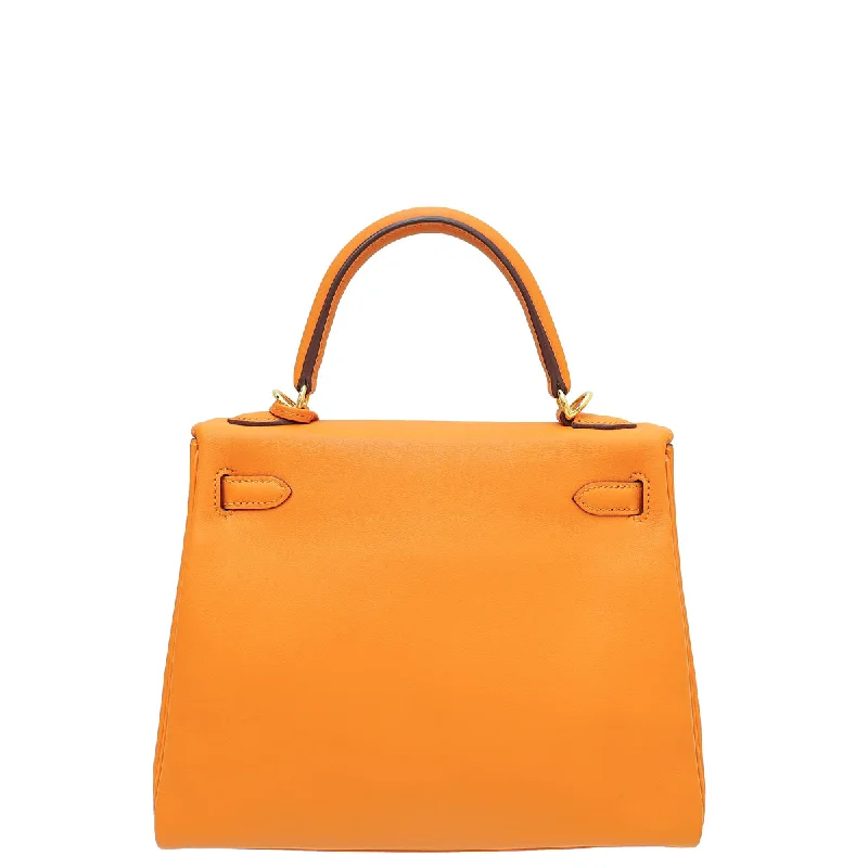 Hermes Abricot Retourne Kelly 25 Bag