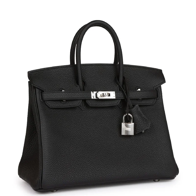 Hermes Birkin 25 Black Togo Palladium Hardware