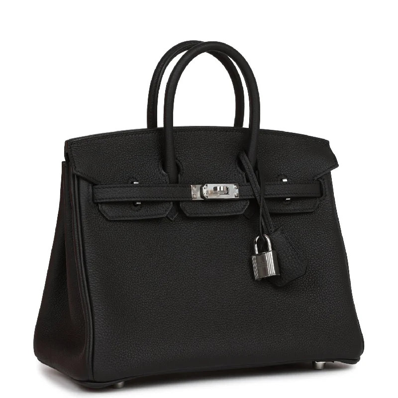 Hermes Birkin 25 Black Togo Palladium Hardware