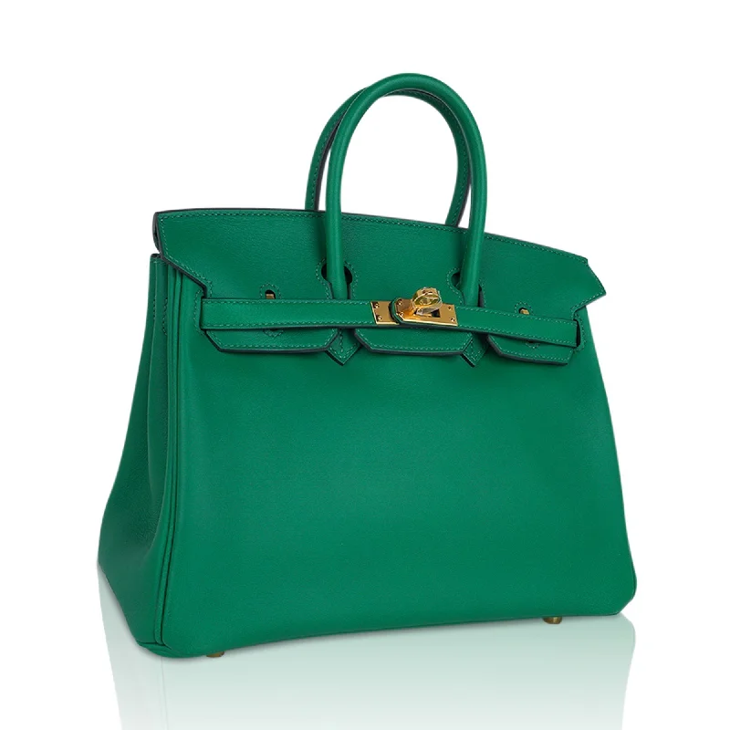 Hermes Birkin 25 Bag in Cactus Swift Leather with Gold Hardware